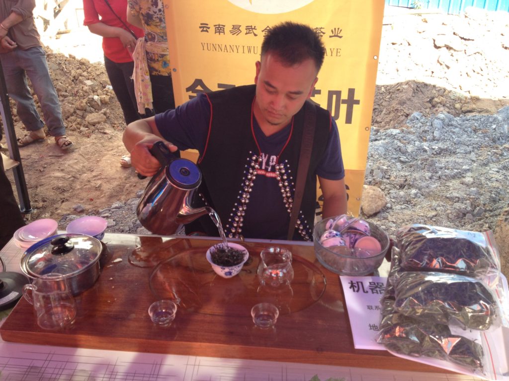 Tea tasting in Yiwu