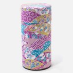 Teedose Chiyogami Violett