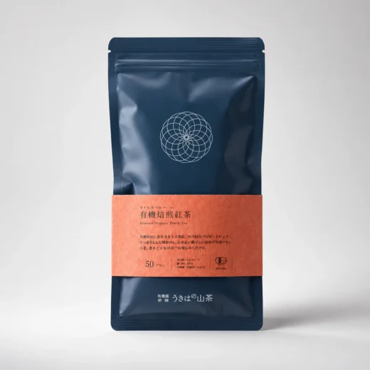 Roasted organic black tea